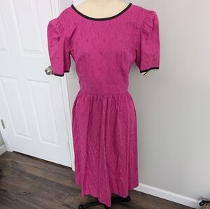 NWT David Warren Vintage‎ Floral Pink Dress Size 12 See Description